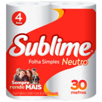 PAPEL HIGIENICO SUBLIME FS 30M - 16X04