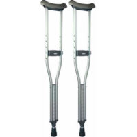 MULETA AXILAR MERCUR ALUMINIO PRATA - PAR - P