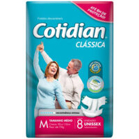 FRALDA COTIDIAN CLASSICA C/8 - M
