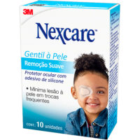 PROTETOR OCULAR NEXCARE REMOCAO SUAVE INFANTIL C/10