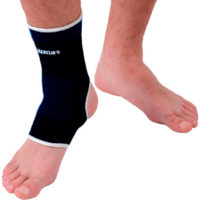 TORNOZELEIRA ELASTICA PRETA - P