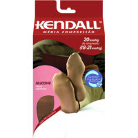 MEIA MASC 7/8 MED COMPR BEGE C/SIL - M