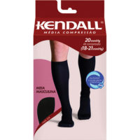 MEIA MASC MED COMPR PRETA - P