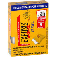 REPELENTE EXPOSIS INFANTIL LENÇOS UMIDECIDOS